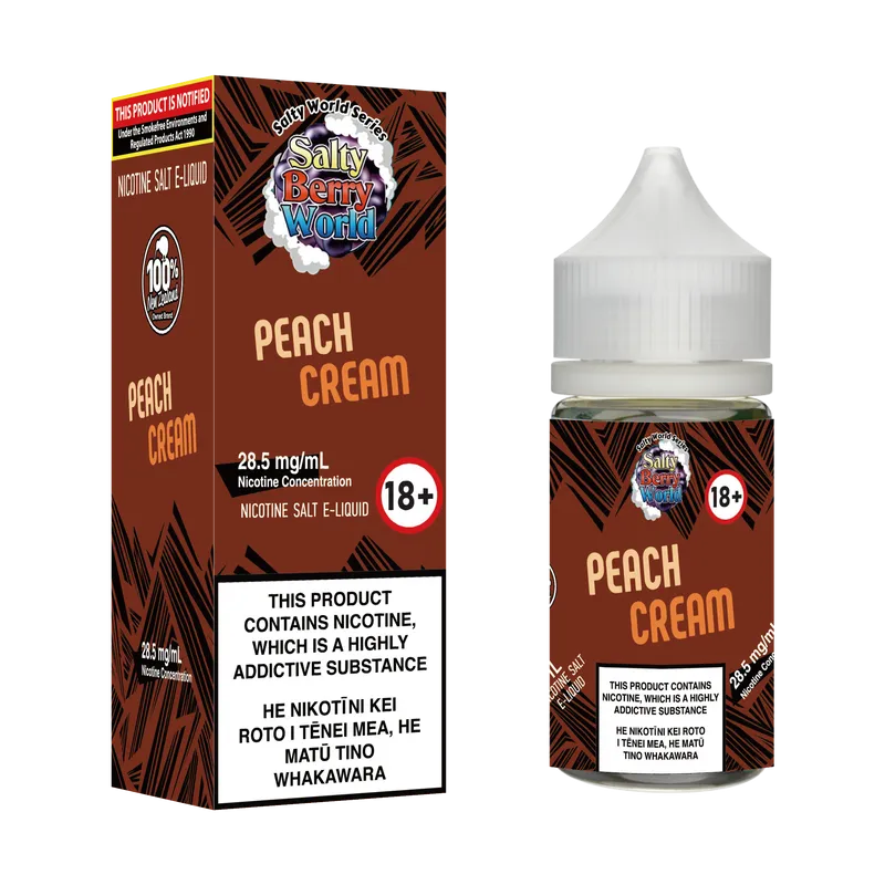 Peach Cream Nicotine Salt E-liquid