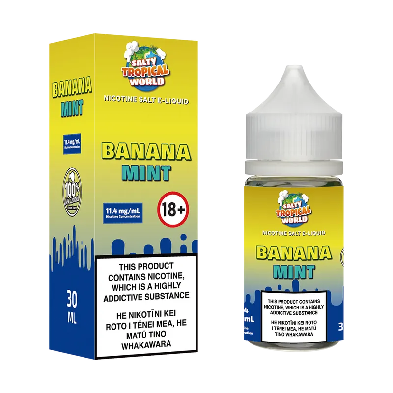 Banana Mint Nicotine Salt E-Liquid