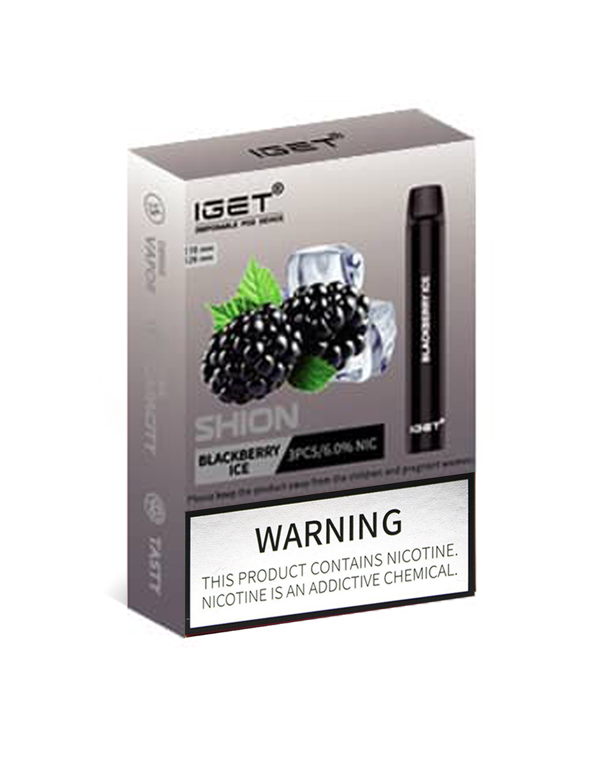 Blackberry Ice 600 Puffs Disposable 3 x IGET Shion