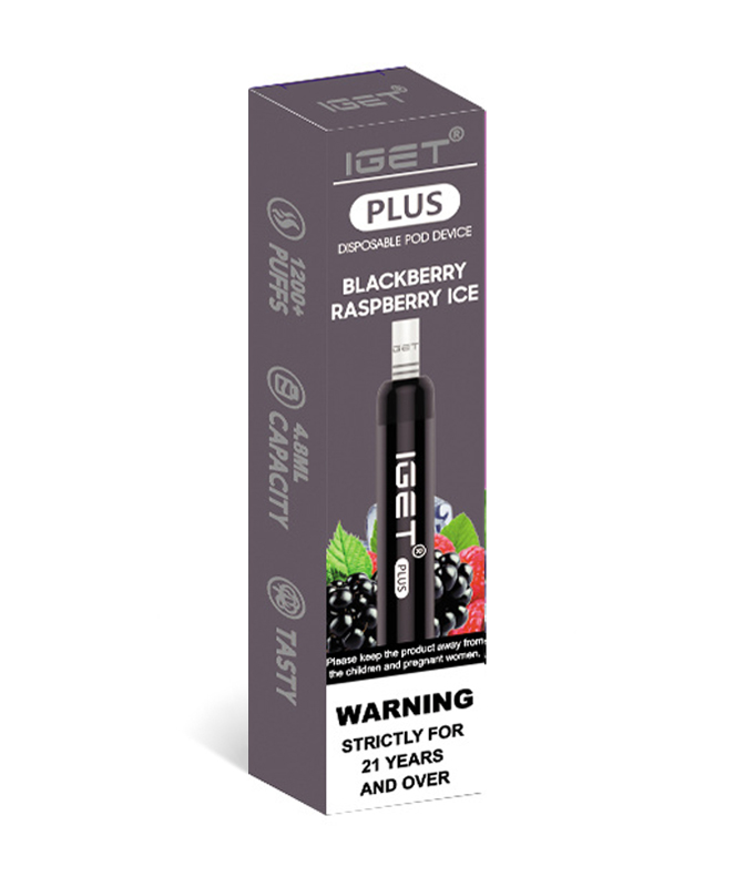 Blackberry Raspberry Ice 1200 Puffs Disposable Vape IGET Plus