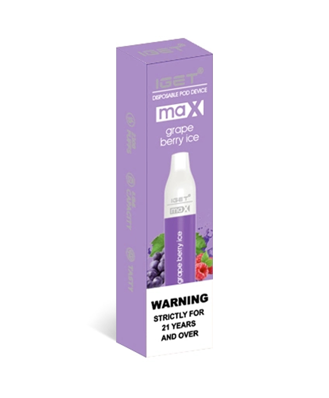 Grape Berry Ice 2200 Puffs Disposable Vape IGET Max
