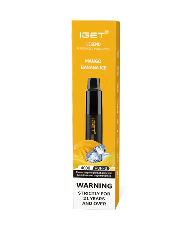 Mango Banana Ice 4000 Puffs Disposable Vape IGET Legend - Image 2