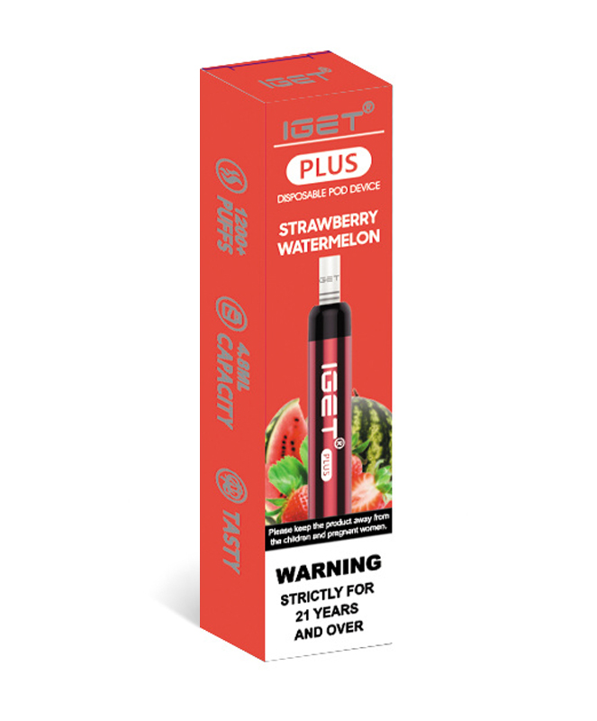 Strawberry Watermelon 1200 Puffs Disposable Vape IGET Plus
